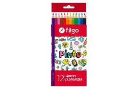 Pack 12 lapices largos colores FILGO Pinto